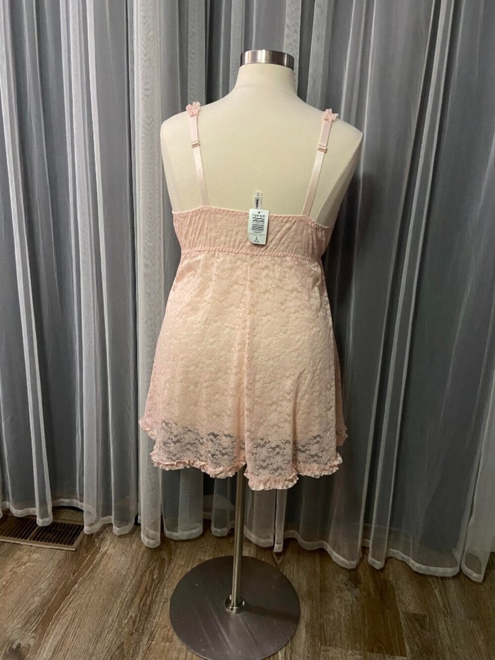 Torrid NWT Women's Light Pink Lace Underwire Babydoll Size 3 - Picture 6 of 7